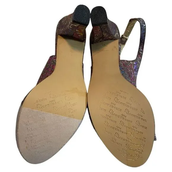 Bruno Giordano Multicolor Designer Women's Bag and Shoe Set. Sz 40 - Picture 8 of 14